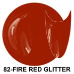 82.Fire Red Glitter Allepaznokcie LUX 6ml